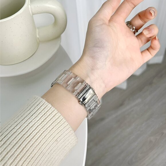 NEW Resin Transparent Strap Band for Apple Watch - Picture 4 of 5